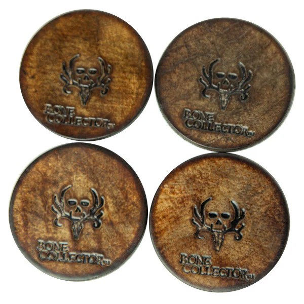 Bone Collector Leather Coasters - 4 pack - Image 8